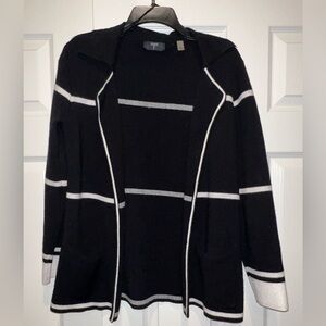 Tahari Black and White Women's Cardigan